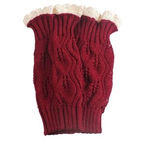 Brand New. Women Crochet Knitted Lace Trim Boot Cuffs Toppers Leg Warmers.
